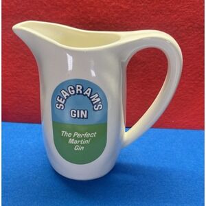Seagram's Gin "The Perfect Martini Gin"White Pitcher